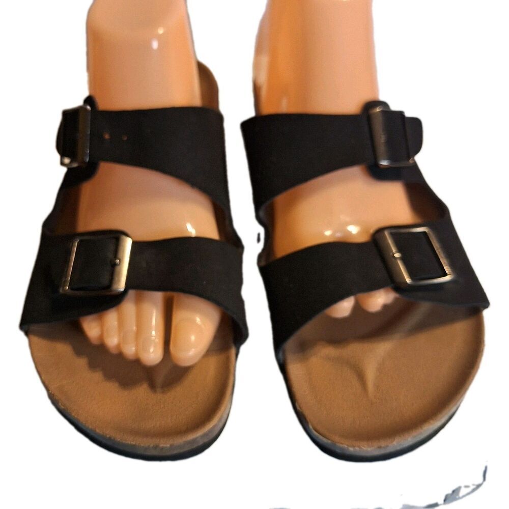 Sketchers Luxe Foam Black Women's Sandals.  Size 10